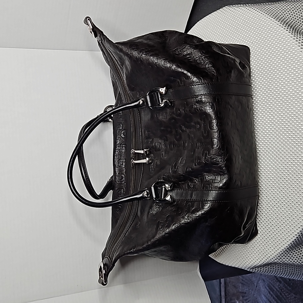 GUCCI HORSEBIT LEATHER BOSTON BAG IN BROWN W SILVERTONE HARDWARE